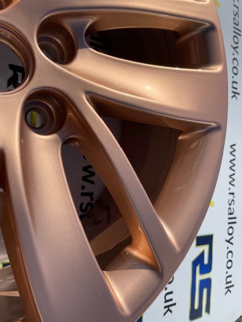 Alloy wheels rim coloured